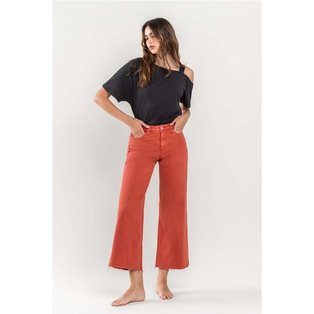Vervet Bossa Nova Size 31 High Rise Crop Wide Leg Jeans - Picture 2 of 5